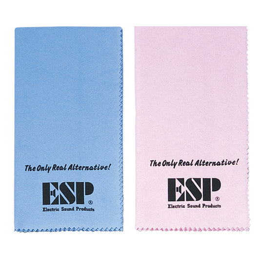 ESP CL-6 コットン製ギタークロス 青色とピンク色