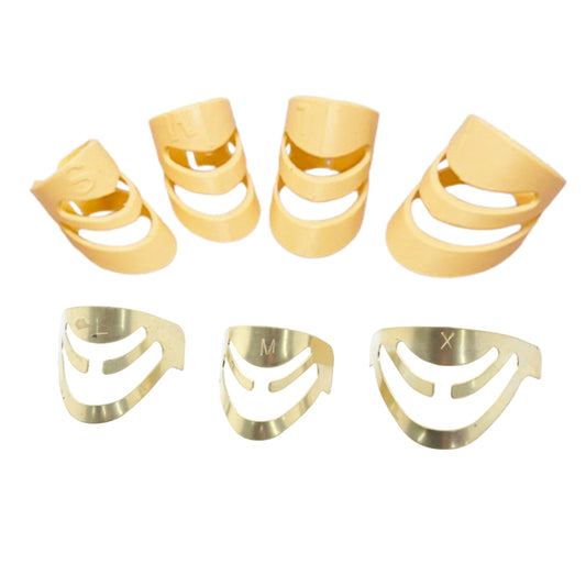 aLaska Pik ギターフィンガーピック アメリカ製 爪保護 調整可能 プラスチック/真鍮 指サック S/M/L/Xサイズ アメリカ製