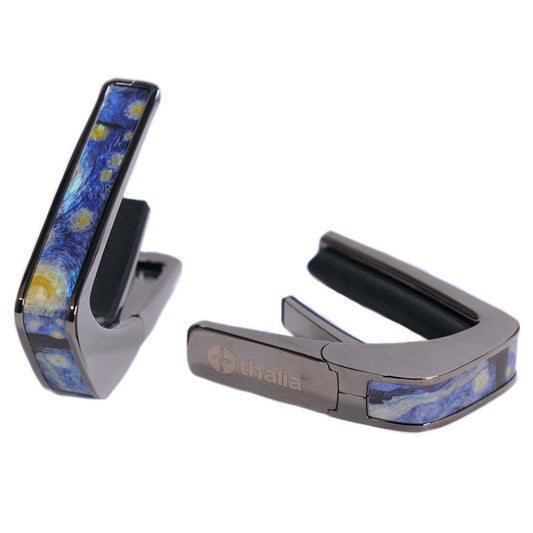 Thalia Capos ギターカポタスト Black Chrome Starry Night TH-CB201-16
