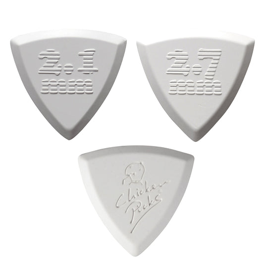 Chicken Picks ( チキンピックス ) Bermuda III Pointy 2.1/2.7mm トライアングルタイプ 2.1/2.7mm ギターピック 高耐久 1/3枚入り
