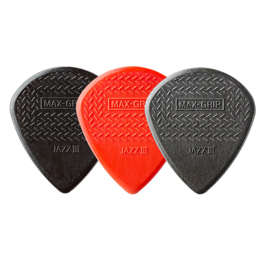 Jim Dunlop ジム ダンロップ 471R MAX-GRIP JAZZ III ギターピック 1枚入り