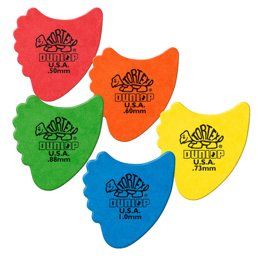 Jim Dunlop TORTEX FIN ギターピック フィンタイプ 414-◯◯ 12枚入り