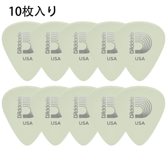 D'Addario Cellu-Glo Glow in the Dark ギターピック ティアドロップ 10枚入り