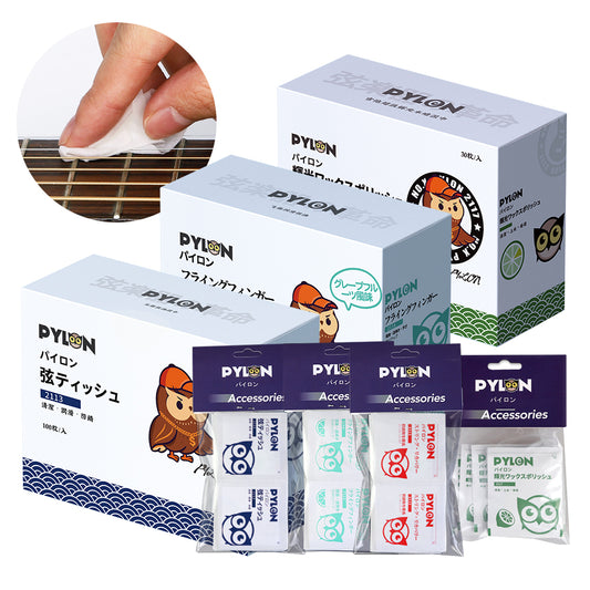 Pylon パイロン 211-◯◯ アコースティックエレキギター清掃・ケアウェットティッシュ