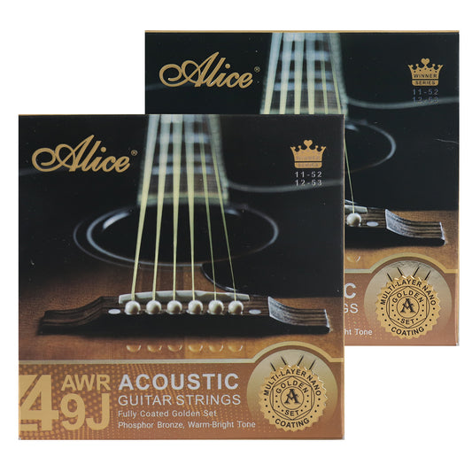 Alice アリス アコースティックギター弦 AWR49J-L/SL 12-53 11-52