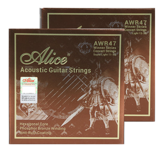 Alice アリス AWR47-L/SL アコースティックギター弦 12-53 11-52