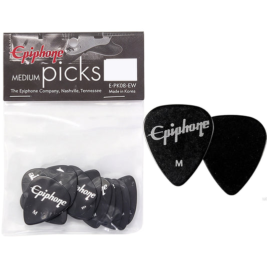 Epiphone E-PK08-EW ギターピック Medium 12枚入り
