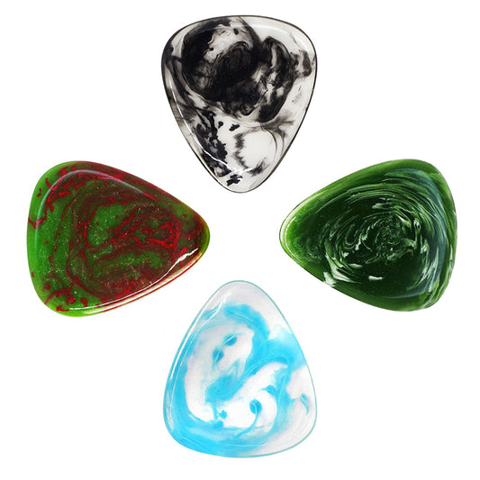 Timber-tones ティンバー・トーンズRESシリーズ 染色レジン スタンダード型ギターピック 英国製 1枚