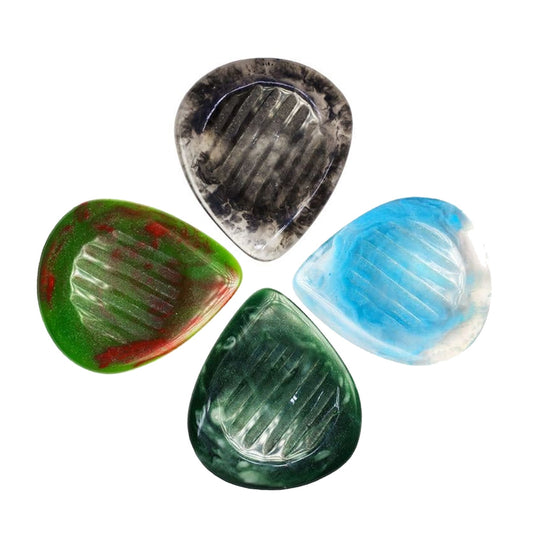 Timber-tones ティンバー・トーンズ RESGシリーズ 染色樹脂 水滴型ギターピック 英国