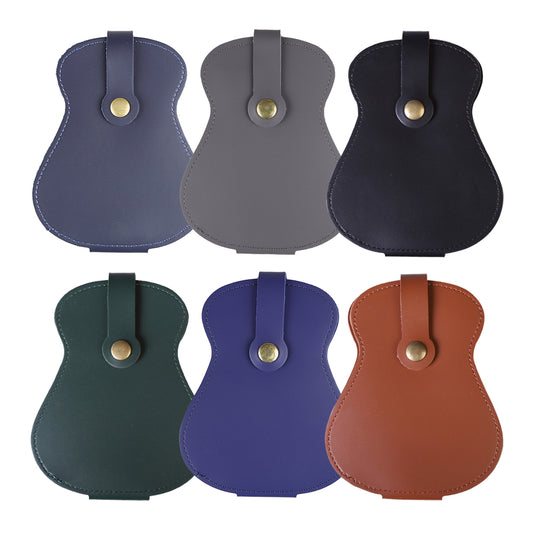 KIZAI キザイ QC04-◯◯ ギター型 大容量レザーギターピックケース 複数枚入り可能