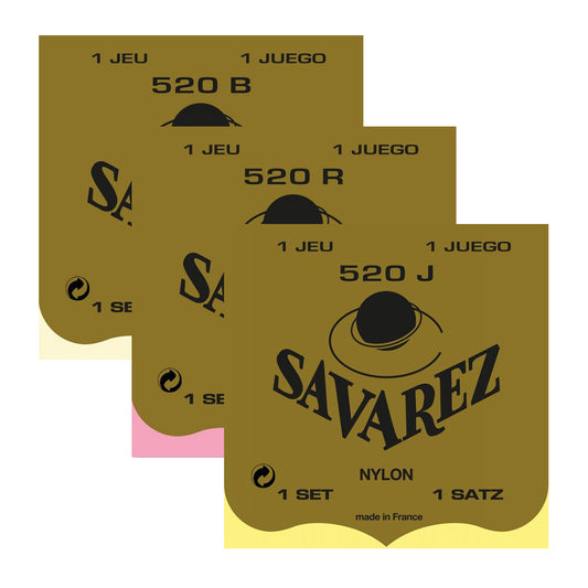Savarez 520-◯◯ ナイロンクラシックギター弦 フランス製