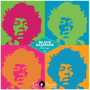 Black Diamond Strings ブラックダイヤモンド・ストリングス NJH◯◯N エレキギター弦 Jimi Hendrix 財団シリーズ
