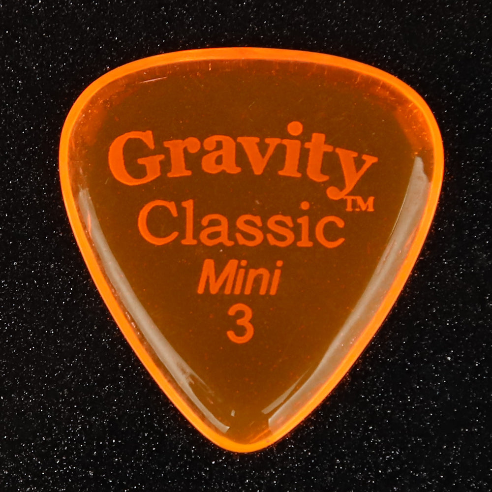 Gravity グラビティClassic Mini ギターピック JAZZ GCLM3P orange 1枚入り