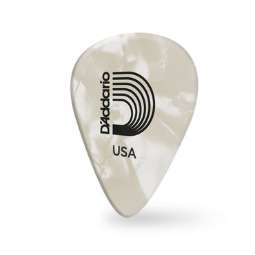 D'addario ダダリオ ホワイトセルロイドギターピック 4種類の厚さ 1CWP2/4/6/7