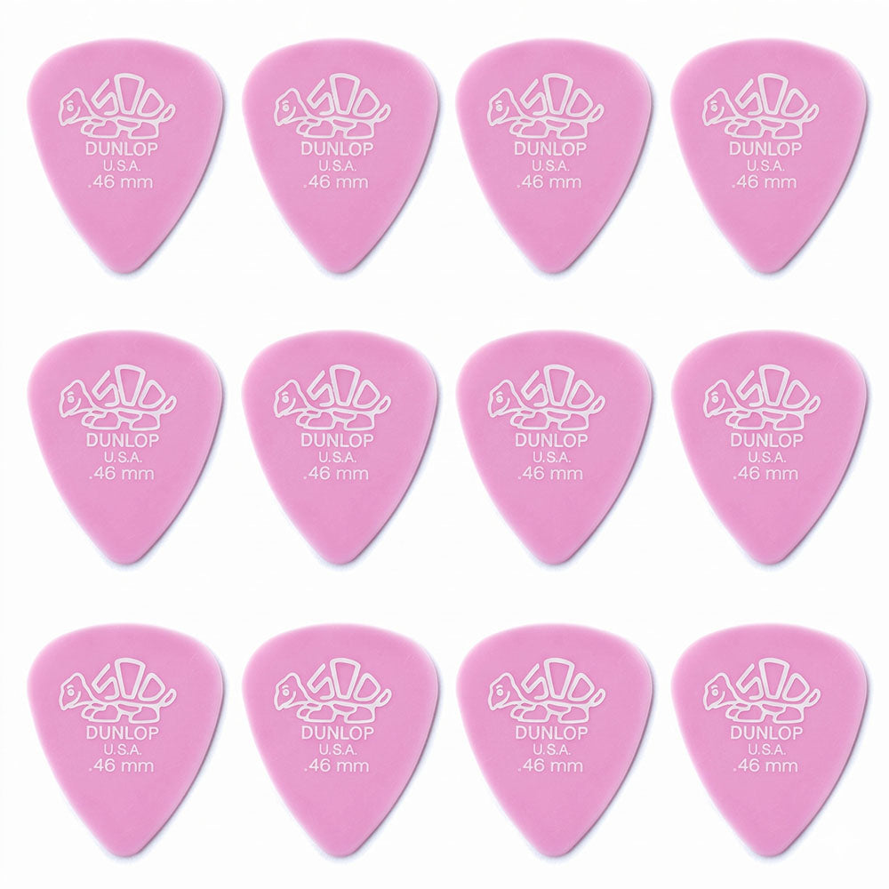 JIM Dunlop Delrin 500 樹脂べっ甲柄スタンダードギターピック 41R 12枚入り