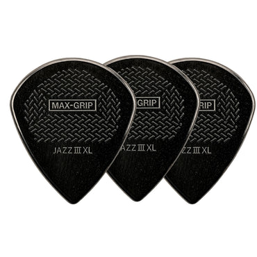 Jim Dunlop MAX-GRIP Jazz III XL ギターピック 3枚入り