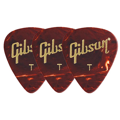 Gibson Tortoise  Celluloid ギターピック APRT12-74 3枚入り