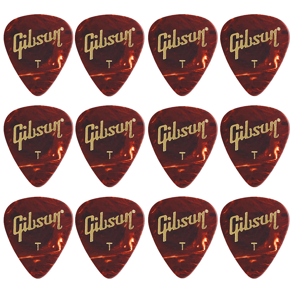 Gibson Tortoise  Celluloid ギターピック APRT12-74 12枚入り