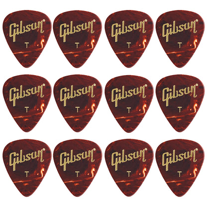 Gibson Tortoise  Celluloid ギターピック APRT12-74 12枚入り