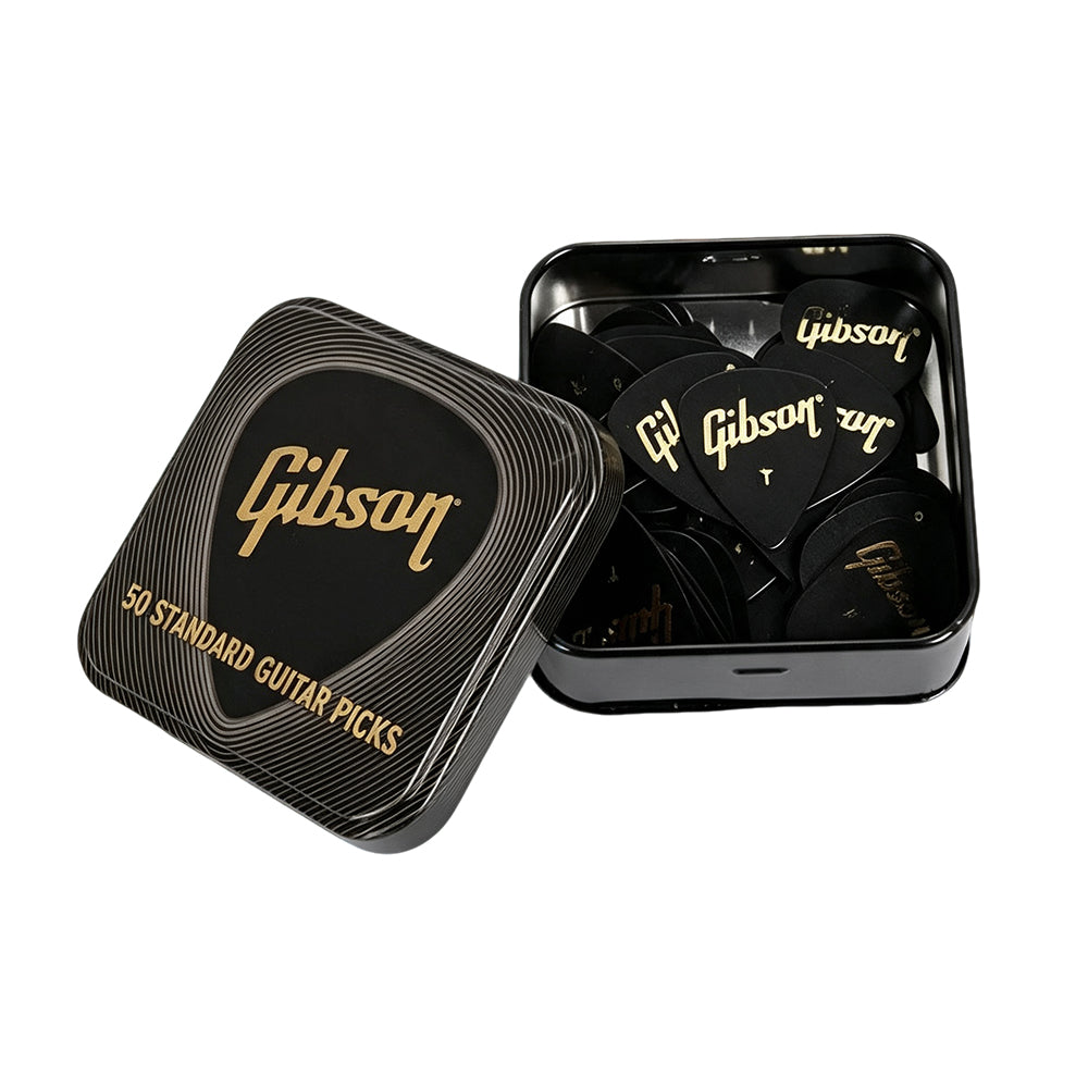 Gibson Black Pick Tin APRGG50-74  ギターピック APRGG50-74 50枚入り