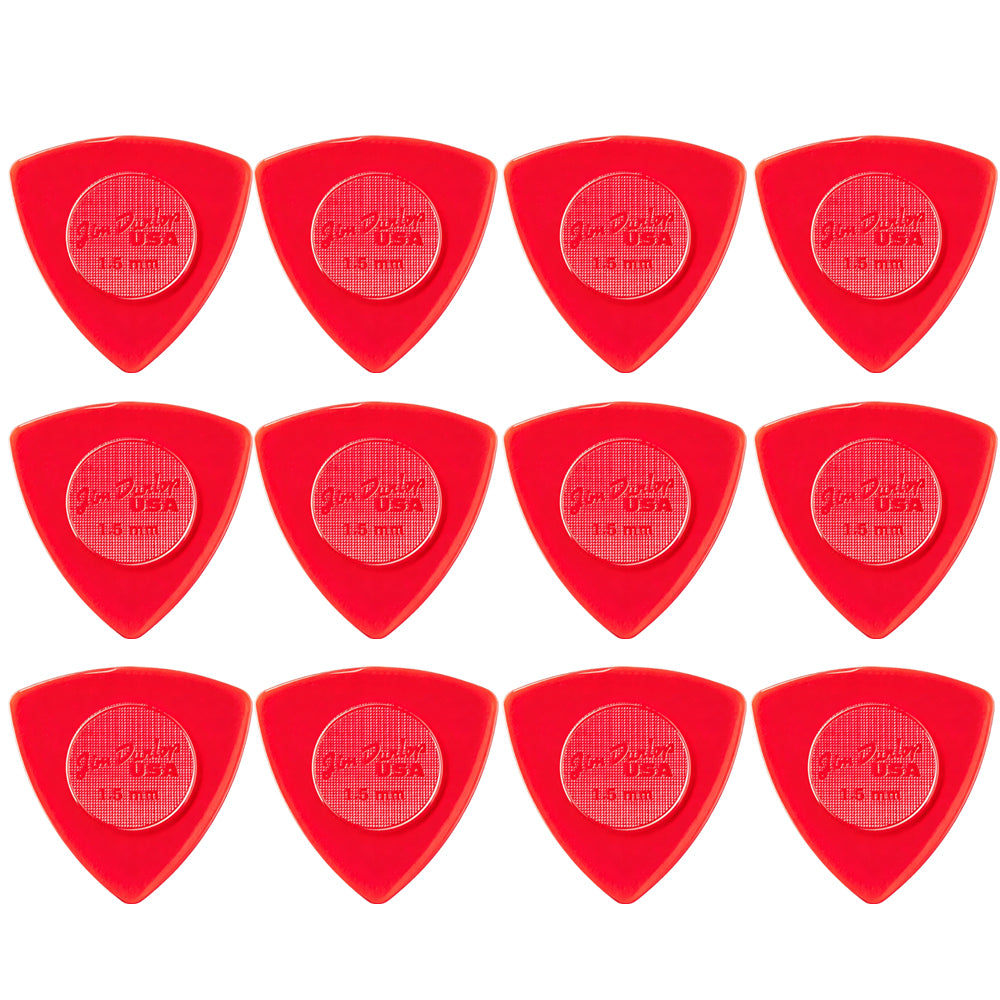 Jim Dunlop Tri Stubby  Lexan トライアングル ピック 1.5mm/2.0mm/3.0mm 12枚入り
