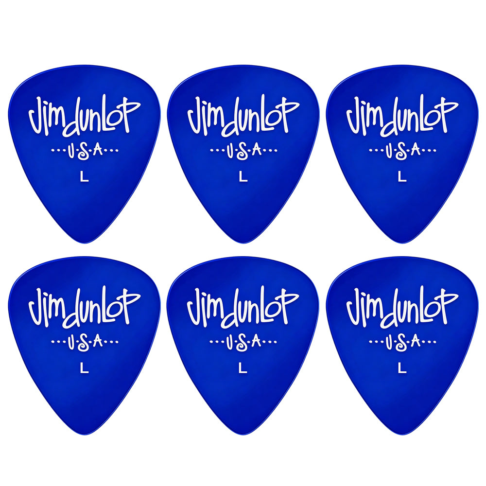 Jim Dunlop Gels ポリカーボネート ティアドロップ ピック 5ゲージ展開 6枚入り