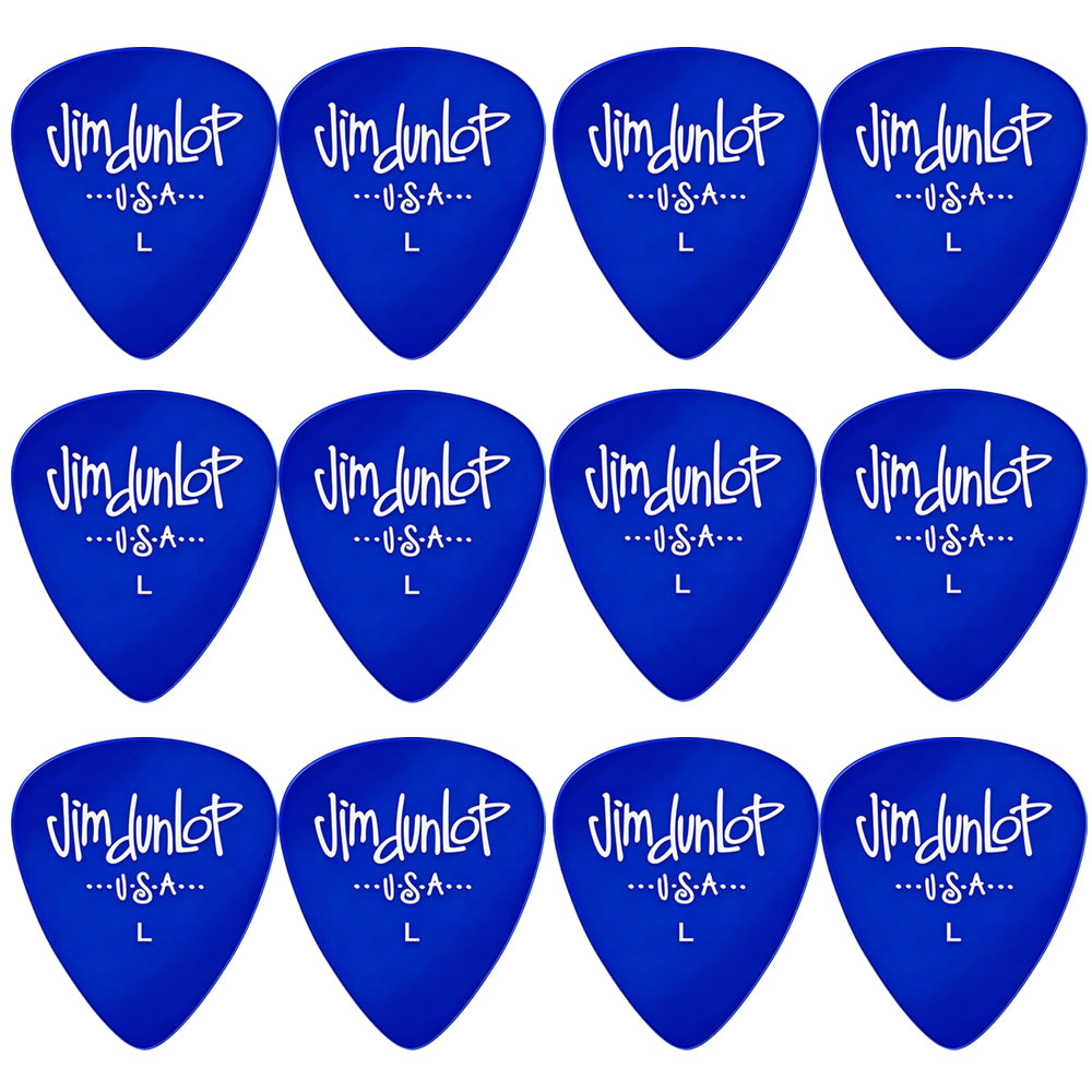 Jim Dunlop Gels ポリカーボネート ティアドロップ ピック 5ゲージ展開 12枚入り
