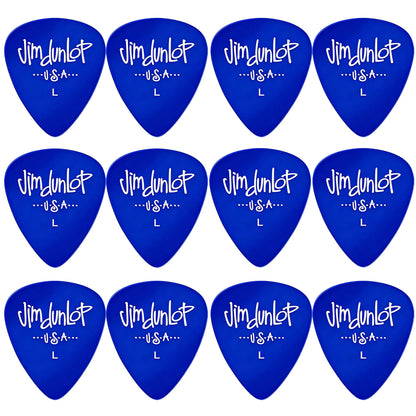 Jim Dunlop Gels ポリカーボネート ティアドロップ ピック 5ゲージ展開 12枚入り
