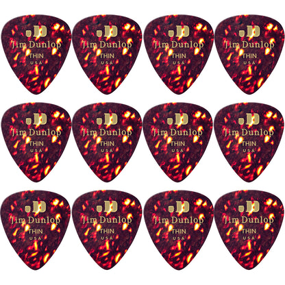Jim Dunlop  Celluloid Shell Guitar ギターピック  12枚入り