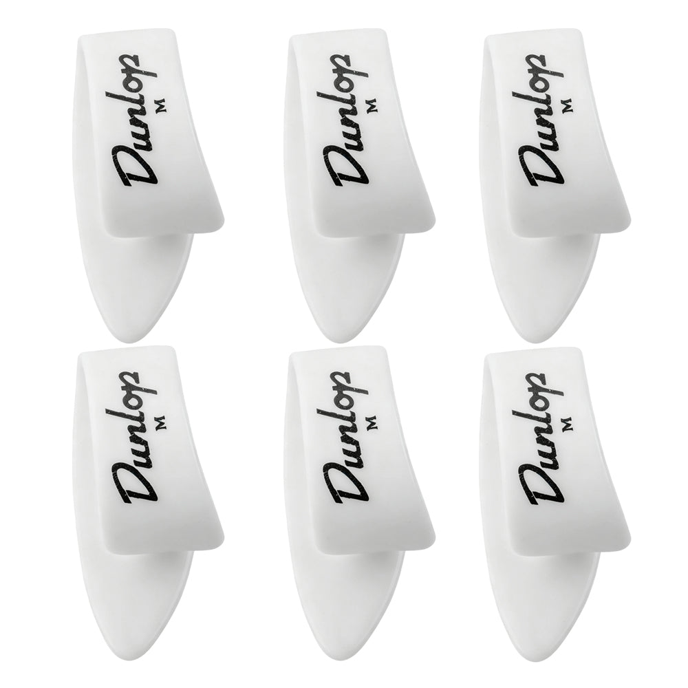 Jim Dunlop ホワイト サムピック 9002R / 9003R / 9012R / 9013R 6枚入り