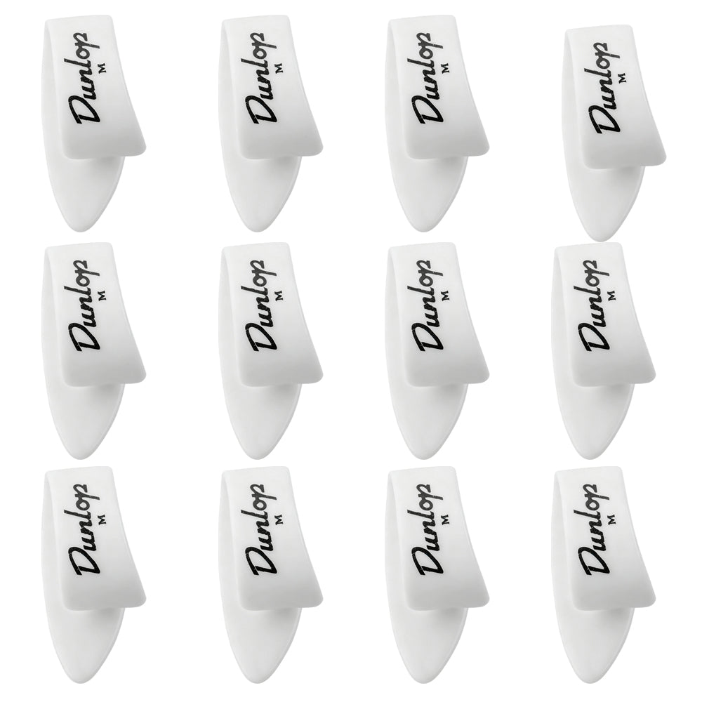 Jim Dunlop ホワイト サムピック 9002R / 9003R / 9012R / 9013R 12枚入り