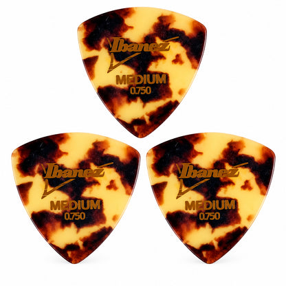 Ibanez 角丸トライアングルピック アンバー3枚セット 0.50/0.75mm