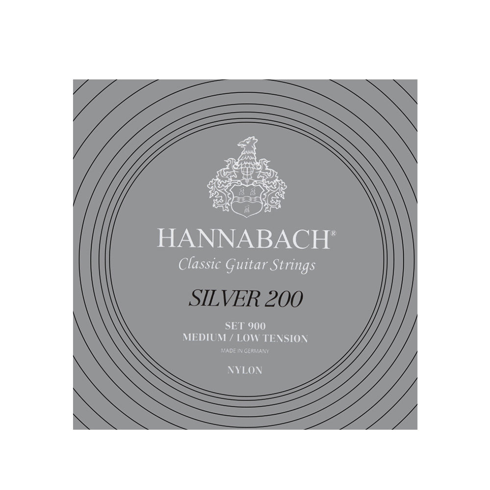HANNABACH ハナバッハ  銀メッキクラシックギター弦 900MLT 900MHT ミディアム ローテンション ミディアム ハイテンション ナイロン弦 ドイツ製