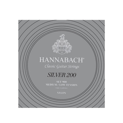 HANNABACH ハナバッハ  銀メッキクラシックギター弦 900MLT 900MHT ミディアム ローテンション ミディアム ハイテンション ナイロン弦 ドイツ製