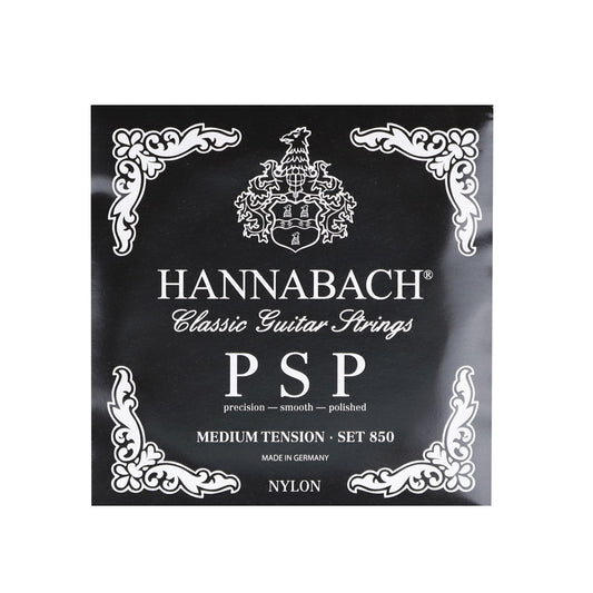 HANNABACH ハナバッハ  クラシックギター弦 単品弦 850シリーズ PSP加工の巻弦 ミディアムテンション ハイテンション ナイロン弦 ドイツ製