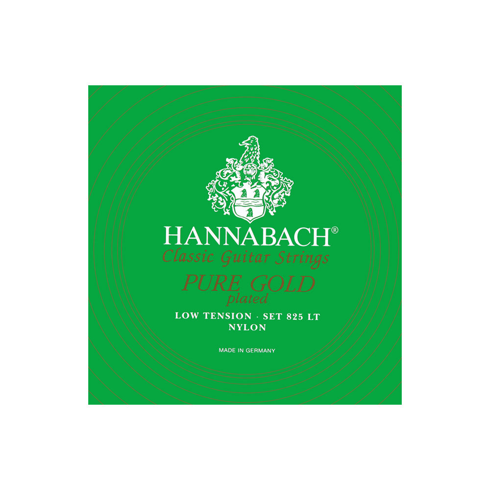 HANNABACH ハナバッハ  金メッキ巻きクラシックギター弦 825シリーズ ローテンション ミディアムテンション ハイテンション ナイロン弦 ドイツ製