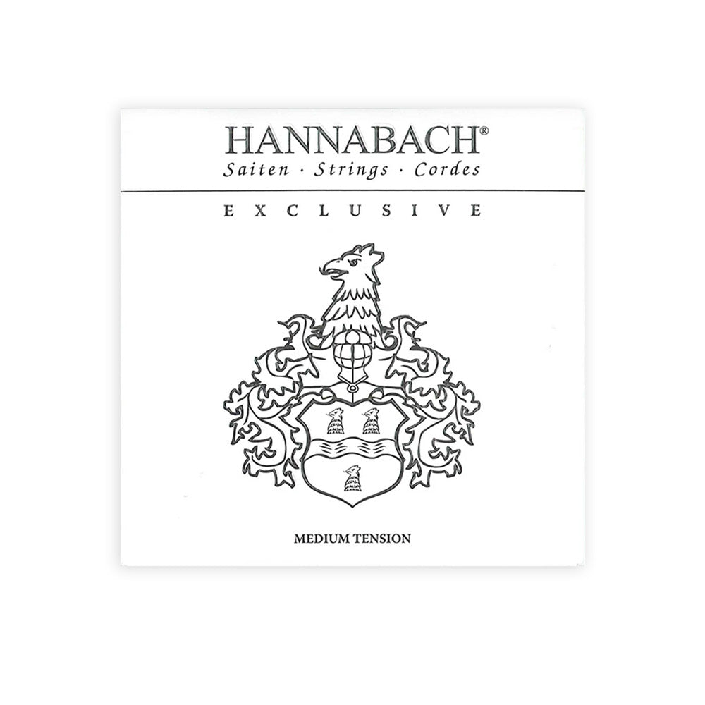 HANNABACH ハナバッハ 銀メッキ巻きクラシックギター弦 EXCLMT EXCLHT ミディアムテンション ハイテンション ナイロン弦 ドイツ製