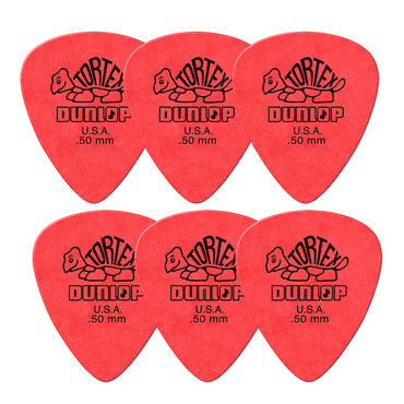 Jim Dunlop ジム ダンロップ 418R TORTEX STANDARD ティアドロップギター ピック 6枚入り
