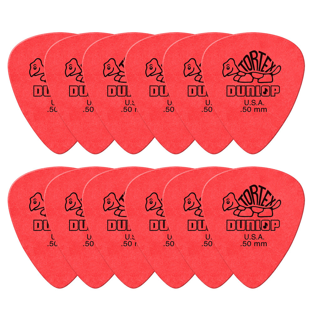 Jim Dunlop ジム ダンロップ 418R TORTEX STANDARD ティアドロップギター ピック 12枚入り
