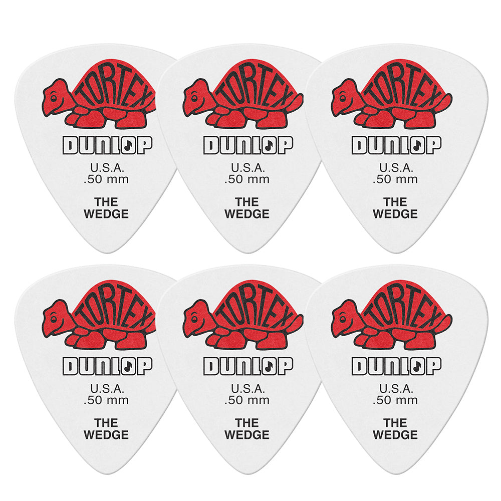 Jim Dunlop ジム ダンロップ 424R TORTEX WEDGE ウエッジギター ピック 6枚入り