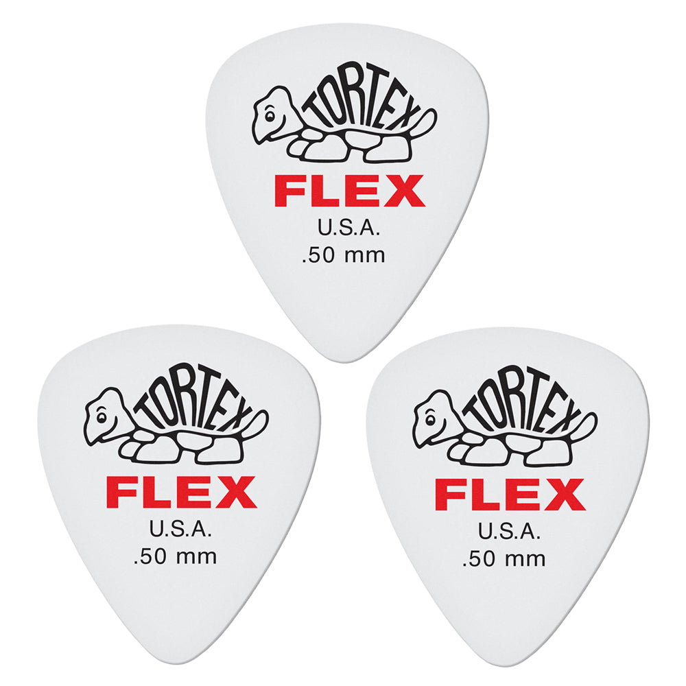 Jim Dunlop ジム ダンロップ 428R TORTEX FLEX STANDARD  ティアドロップギター ピック 3枚入り