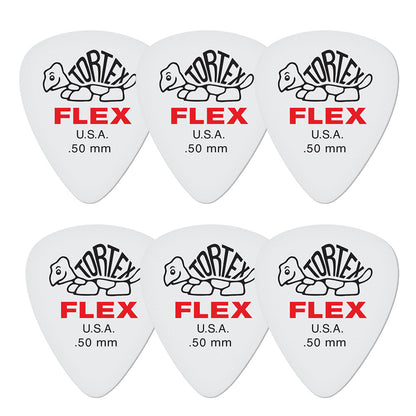 Jim Dunlop ジム ダンロップ 428R TORTEX FLEX STANDARD  ティアドロップギター ピック 6枚入り