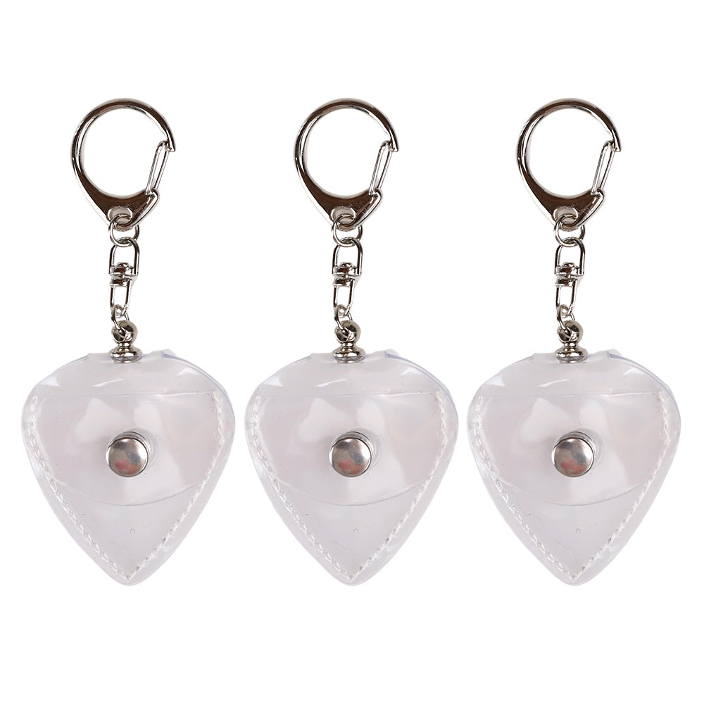 KIZAI キザイ QC055-◯◯ キーホルダータイプ透明ソフトピックケース 携帯用収納＆ディスプレイ 3個入り