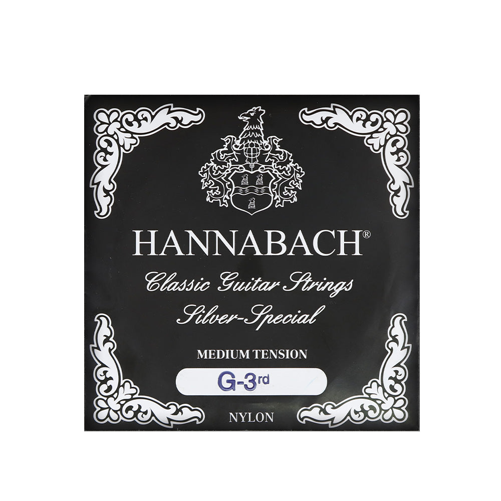 HANNABACH ハナバッハ 銀メッキ巻きクラシックギター弦 ナイロンセット弦 単品弦 ハーフセットクラシック 815シリーズ ミディアムテンション ハイテンション ナイロン弦 ドイツ製