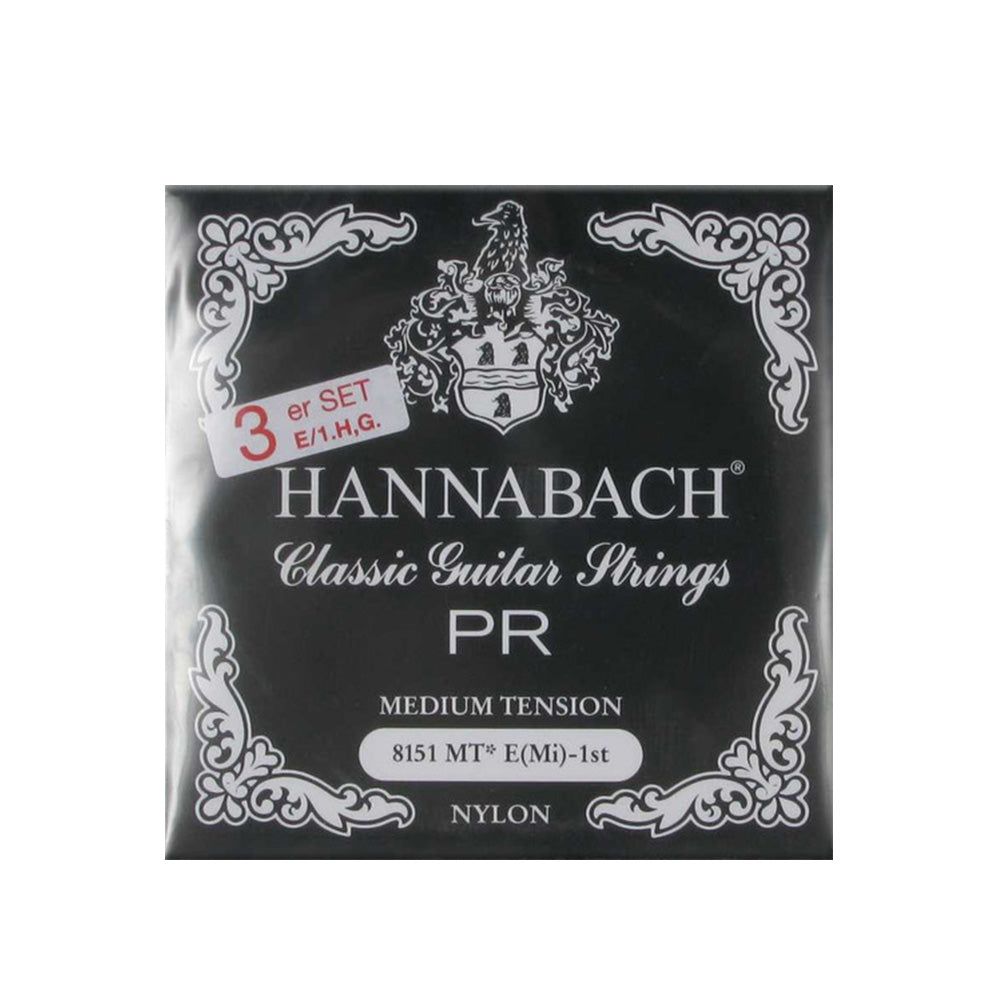 HANNABACH ハナバッハ 銀メッキ巻きクラシックギター弦 ナイロンセット弦 単品弦 ハーフセットクラシック 815シリーズ ミディアムテンション ハイテンション ナイロン弦 ドイツ製