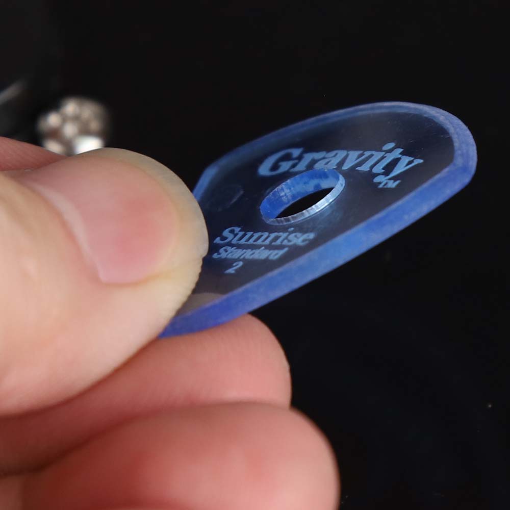 Gravity グラビティ Sunrise Standard ギターピックGSUS2MR  blue 滑り止め耐久性 1枚入り