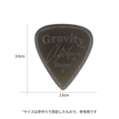 Gravity グラビティRazer Standard ギターピックGRCSP  black 1枚入り