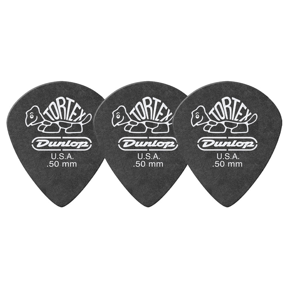Jim Dunlop ジム ダンロップ 482R TORTEX Pitch Black Jazz III ジャズタイプギター ピック 3枚入り