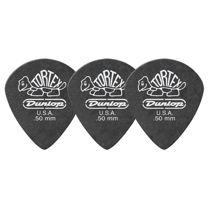 Jim Dunlop ジム ダンロップ 482R TORTEX Pitch Black Jazz III ジャズタイプギター ピック 3枚入り