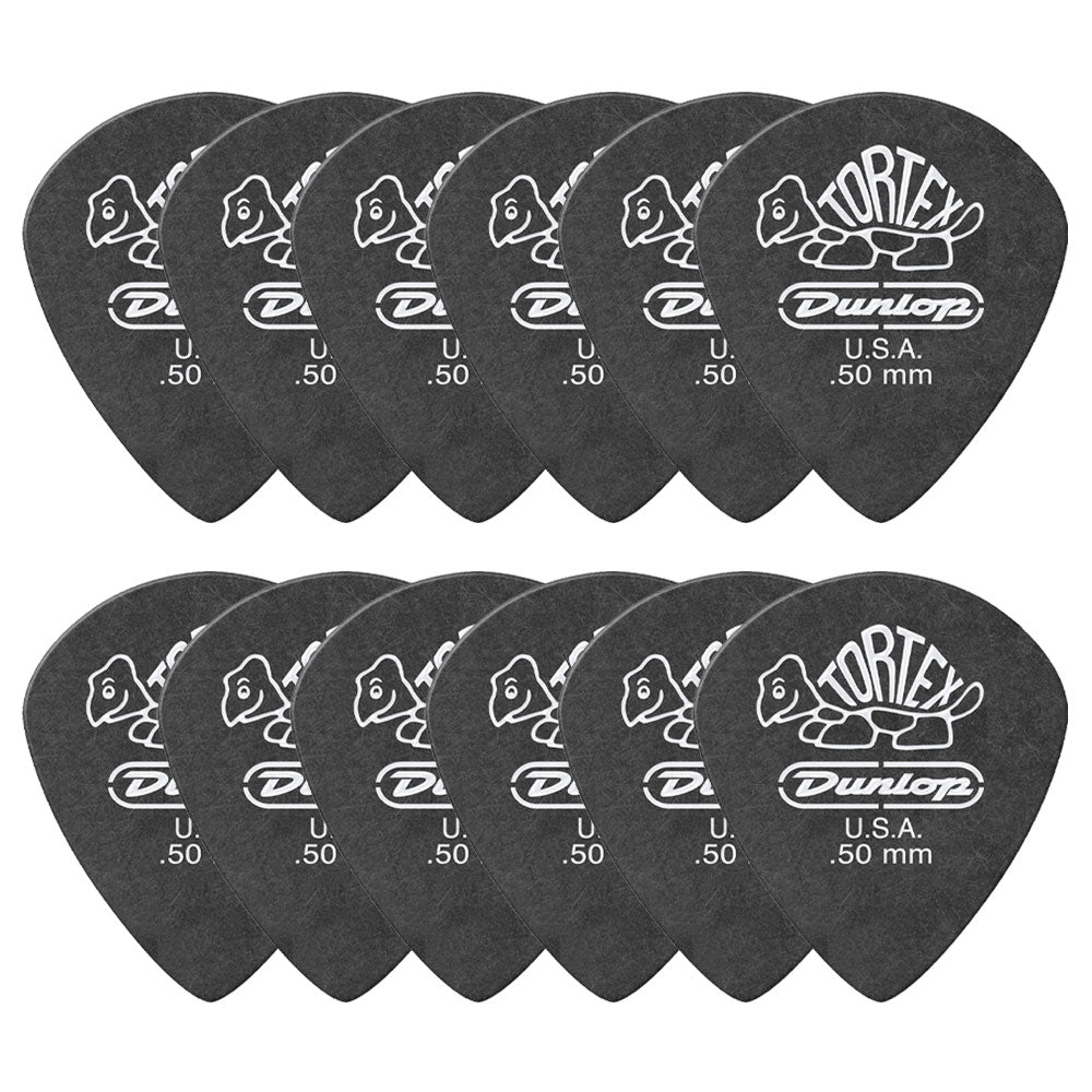 Jim Dunlop ジム ダンロップ 482R TORTEX Pitch Black Jazz III ジャズタイプギター ピック 12枚入り